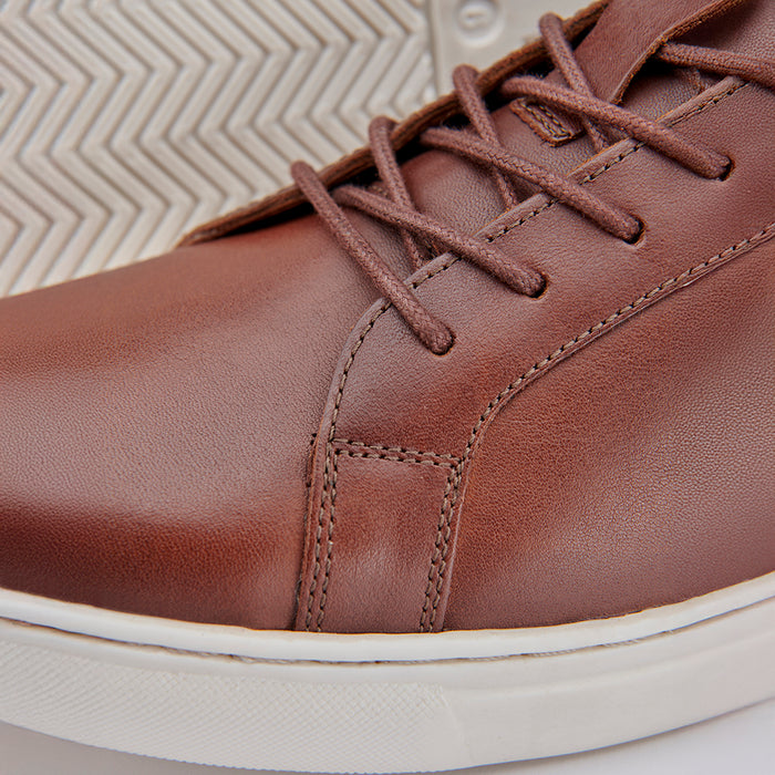 Leather Trainer - Dark Brown