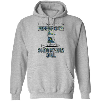 Life Took To Minnesota But Always Be A South Dakota Girl T-Shirt - T-shirt Teezalo