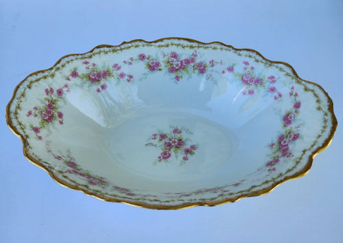 Limoges France Elite works oval bowl CR