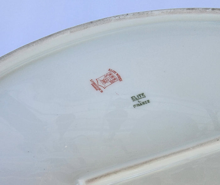 Limoges France Elite works oval dish 9" CR