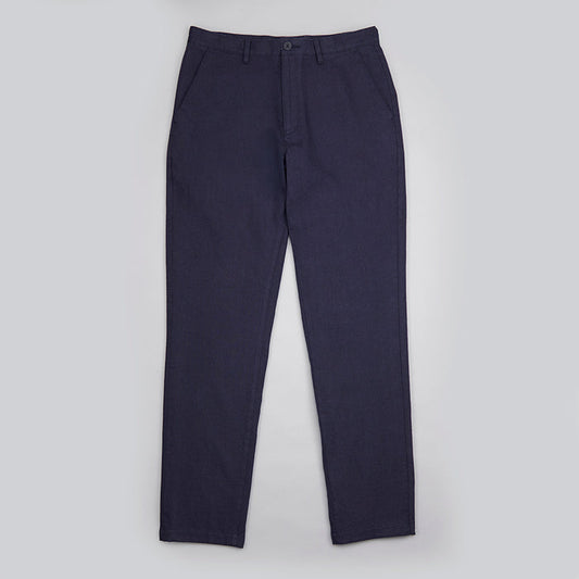 Linen Rich Trousers - Navy