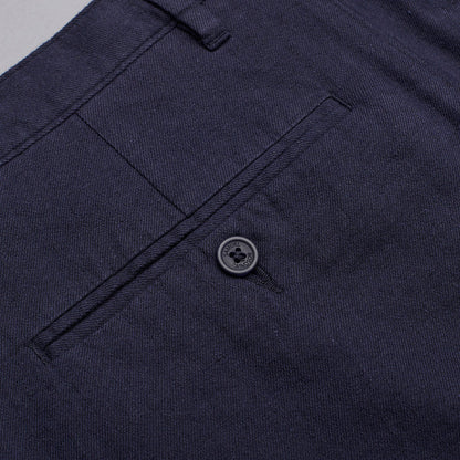 Linen Rich Trousers - Navy