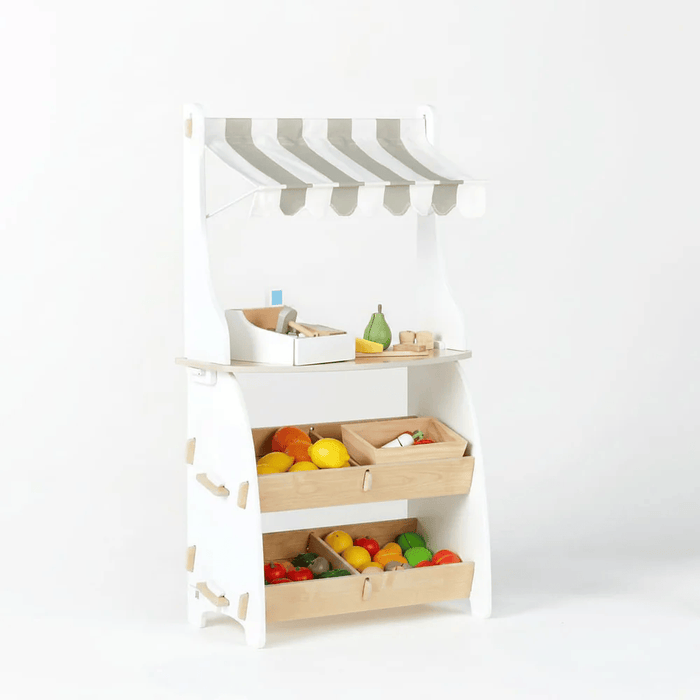 Little Grocer Bundle with Grocer Stand and Grocer Basket