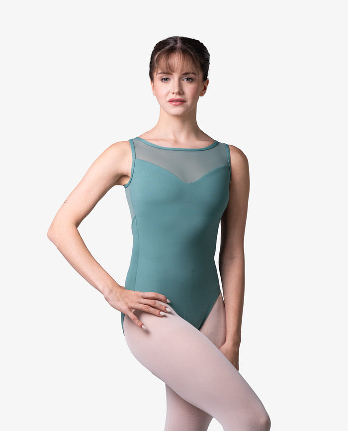 Lulli Tank Leotard Hannah, Dusty Green LUB920