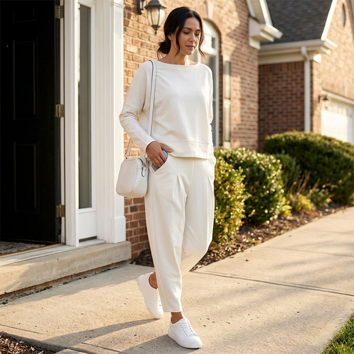 Lunaire – Women's Cotton Two Piece Lounge Set