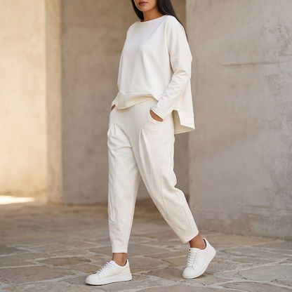 Lunaire – Women's Cotton Two Piece Lounge Set