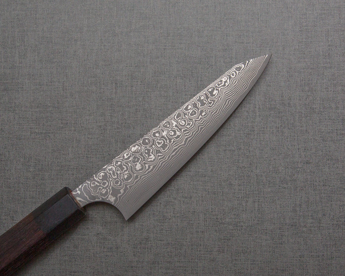 Masakage "Kumo" VG10 Kurosome Damascus 150mm Honesuki