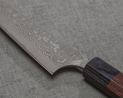 Masakage "Kumo" VG10 Kurosome Damascus 150mm Honesuki