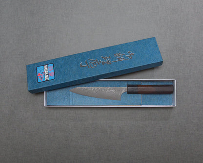 Masakage "Kumo" VG10 Kurosome Damascus 150mm Honesuki