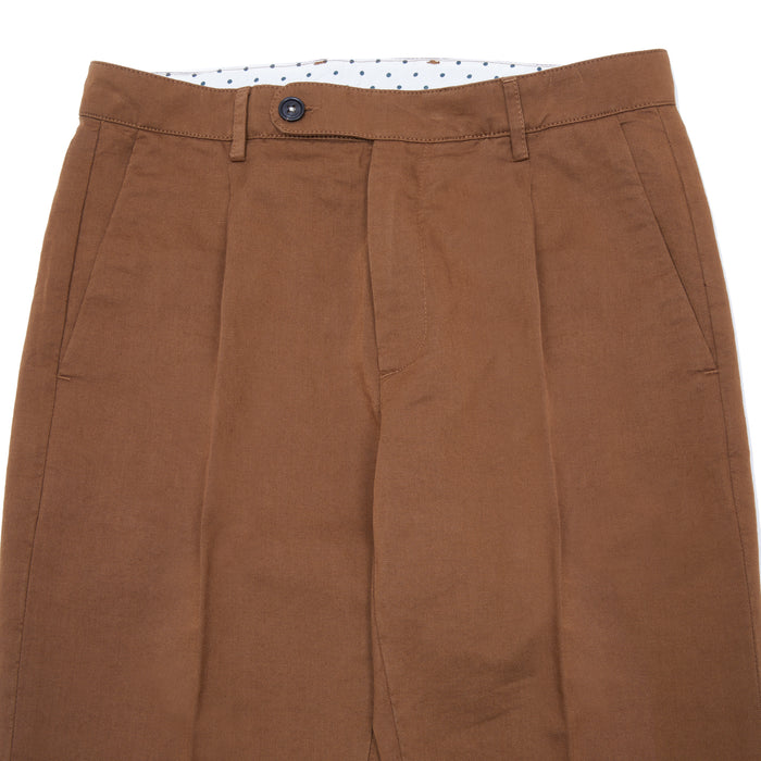 Massimo Alba Ionio2 Cotton Trousers in Wood