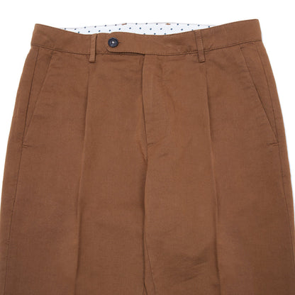 Massimo Alba Ionio2 Cotton Trousers in Wood
