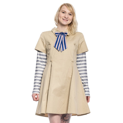 M3GAN Halloween Costume Set with Dress Shirt and Bow
