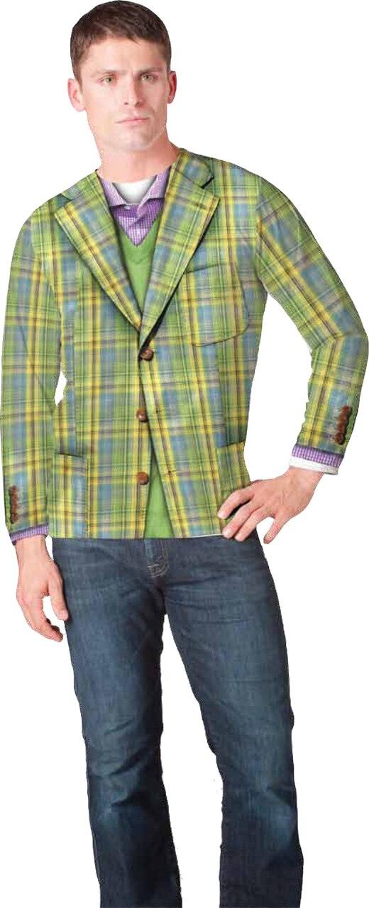 Mens Faux Sports Coat Long Sleeve Tee-tvso