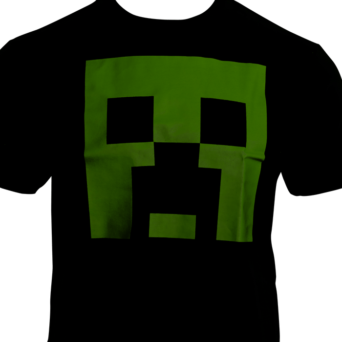 Men's Minecraft Fear the Creeper Glow in Dark 2 Piece Set T-shirt - TVStoreOnline