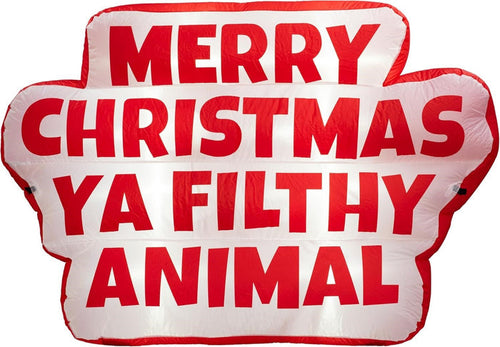 Merry Xmas Filthy Animal Indoor/Outdoor Light Up Inflatable Yard Decoration - TVStoreOnline