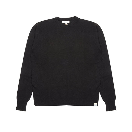 Merz b Schwanen Cashmere/Wool/Silk Pullover in Deep Black
