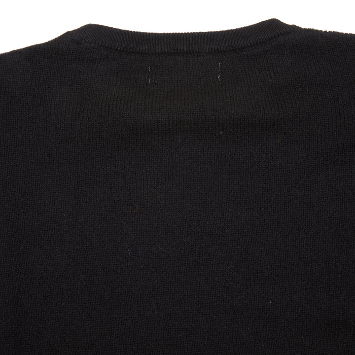 Merz b Schwanen Cashmere/Wool/Silk Pullover in Deep Black