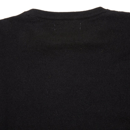 Merz b Schwanen Cashmere/Wool/Silk Pullover in Deep Black