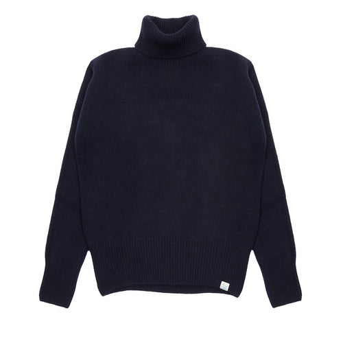 Merz b Schwanen Good Basics Cashmere/Merino Turtleneck Pullover in Dark Navy 1