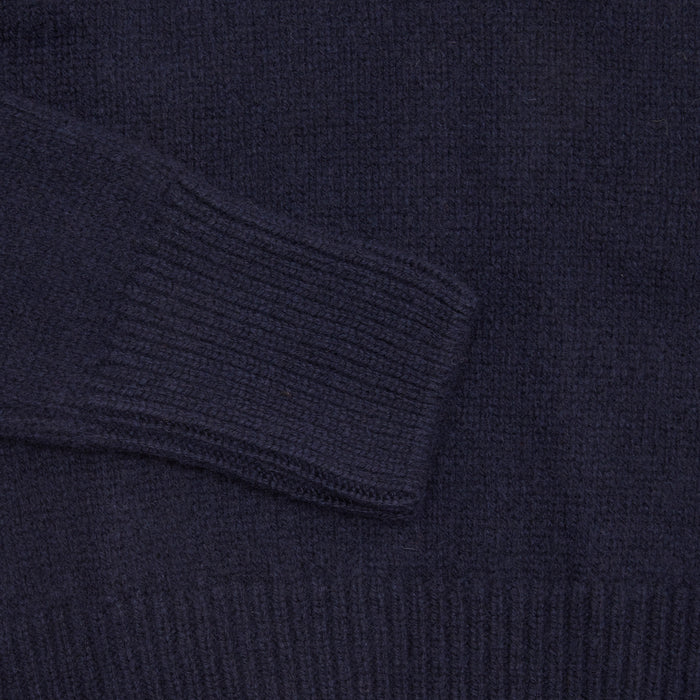 Merz b Schwanen Good Basics Cashmere/Merino Turtleneck Pullover in Dark Navy 3