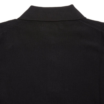 Merz b Schwanen Knitted Polo in Deep Black