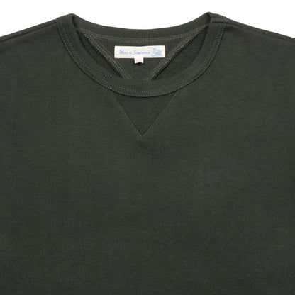 Merz b Schwanen Loopback Fleece Sweatshirt in Forest
