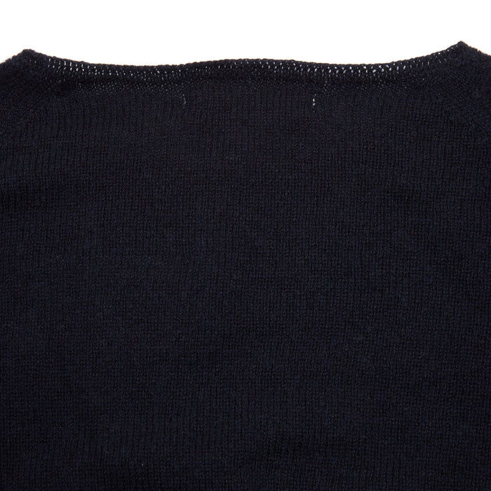 Merz b Schwanen Women's Cashmere Pullover in Dark Navy
