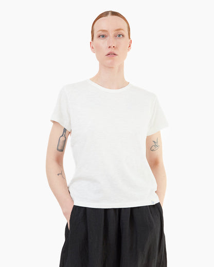 Merz b Schwanen Women's Cotton T-shirt in White