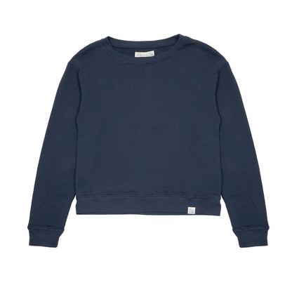Merz b Schwanen Women's Cropped Sweatshirt in Denim Blue