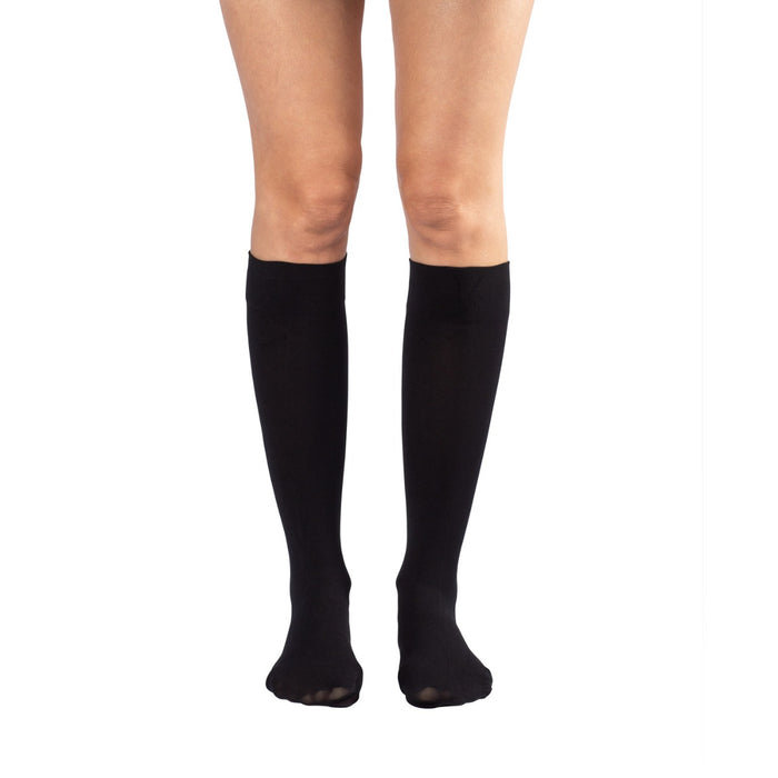Microfiber Opaque Below Knee Stockings