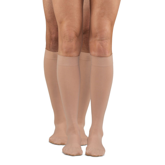 Microfiber Opaque +Plus Below Knee Stockings 30-40mmHg