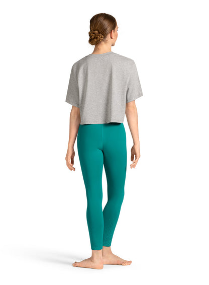 Mirella 'Dance' Crop Tee, Snow Marle M30009L