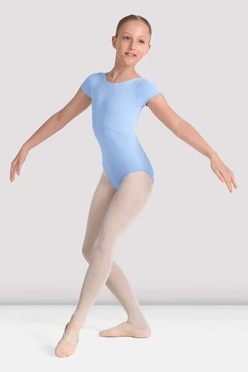 Mirella Kaleidoscope Boat Neck Leotard, Blue M20005CB