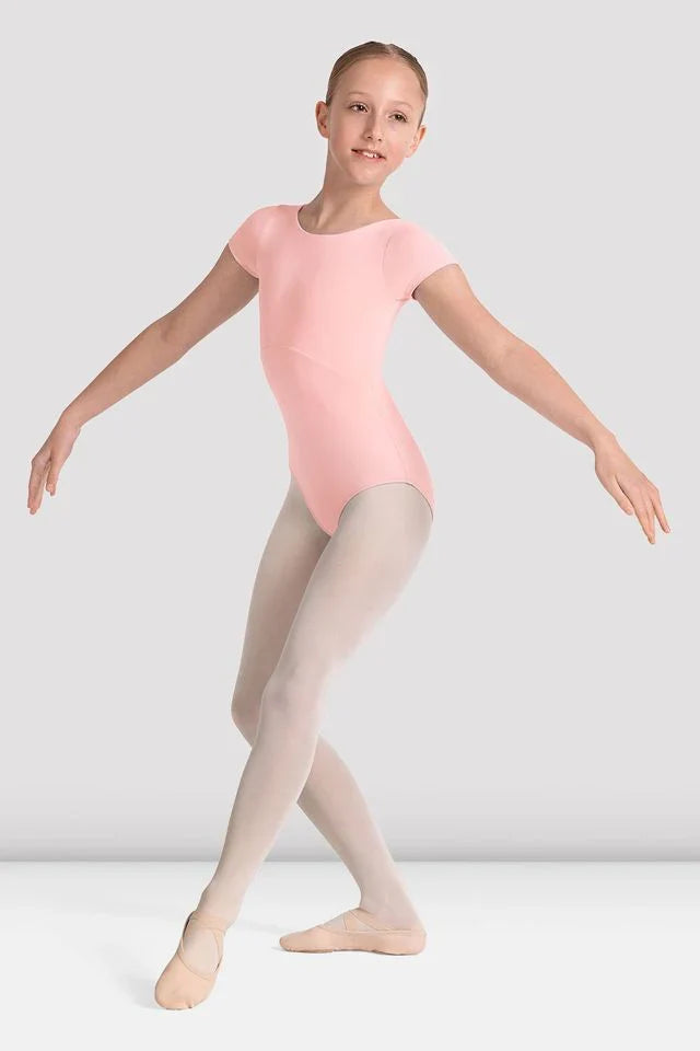 Mirella Kaleidoscope Boat Neck Leotard, Pink M20005CB