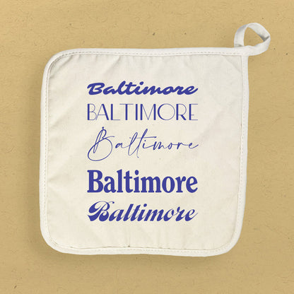 Mixed Fonts - Custom Cotton Pot Holder