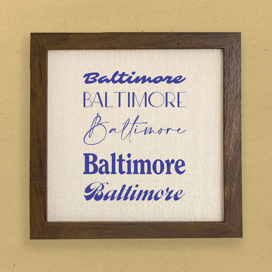 Mixed Fonts - Custom Framed Sign