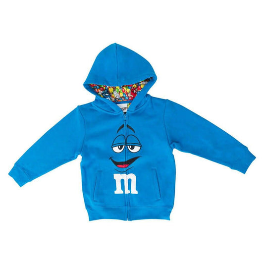 M&M's Zip up Youth Big Face Hoodie Sweatshirt-tvso