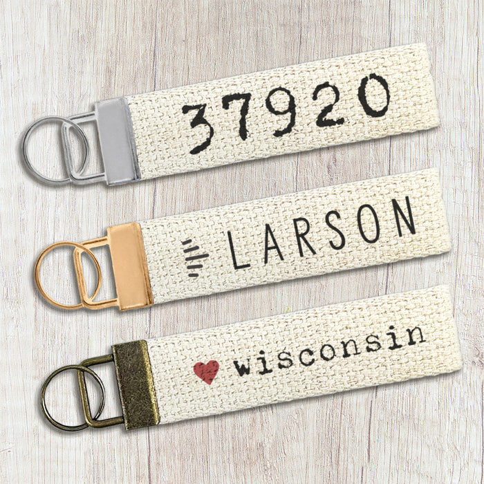 Mom Heart - Mother's Day Canvas Key Fob