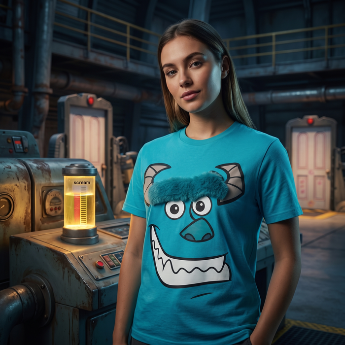 Monster Incorporated Sully's Face Adult Unisex Short Sleeve T-Shirt
