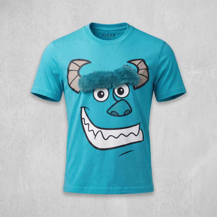 Monster Incorporated Sully's Face Adult Unisex Short Sleeve T-Shirt