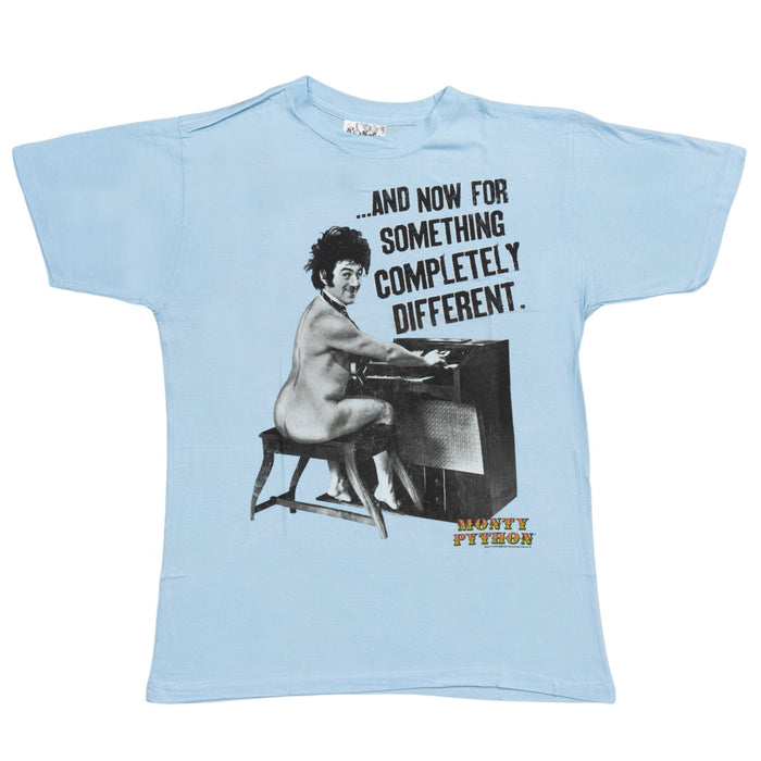 Monty Python And Now For Something Completely Different Light Blue T-Shirt - TVStoreOnline
