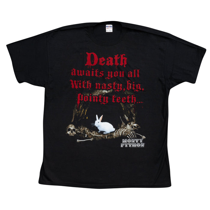 Monty Python Death Awaits You All Black T-Shirt Tee - TVStoreOnline