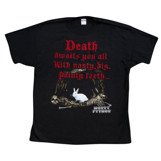 Monty Python Death Awaits You All Black T-Shirt Tee - TVStoreOnline