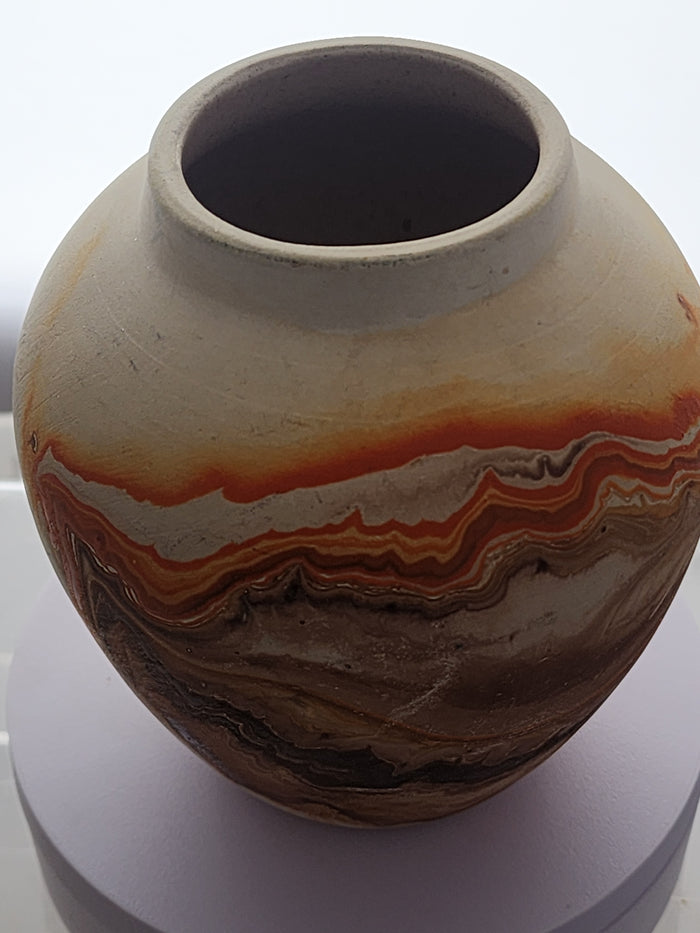 Nemadji Indian pottery vase