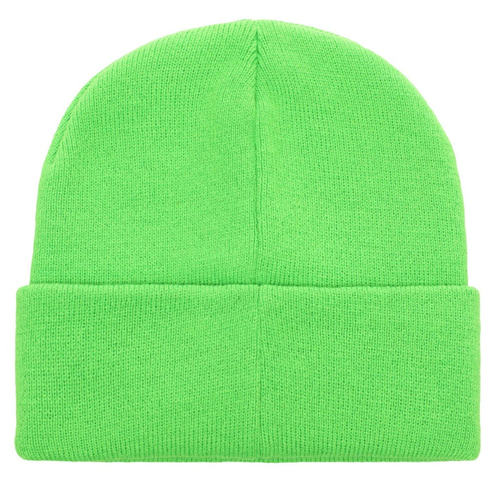 backside of beanie, which is blank
