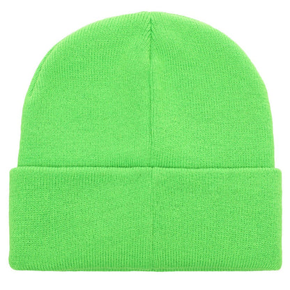 backside of beanie, which is blank