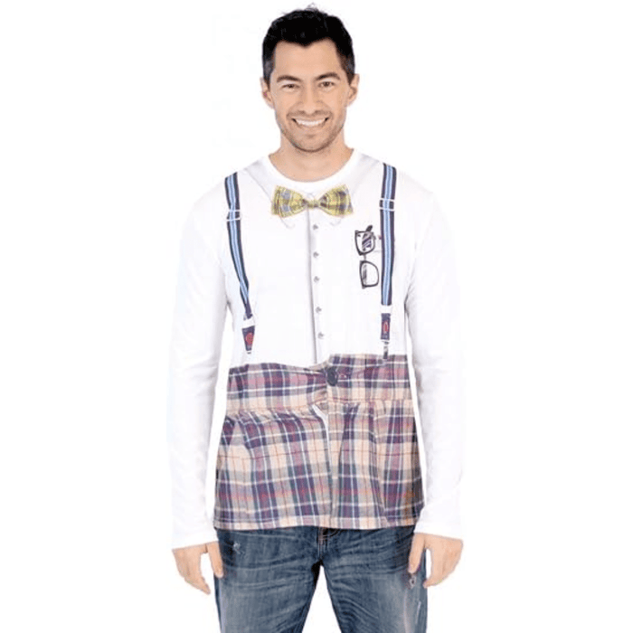 Nerd Long Sleeve Men's Costume T-Shirt - TVStoreOnline