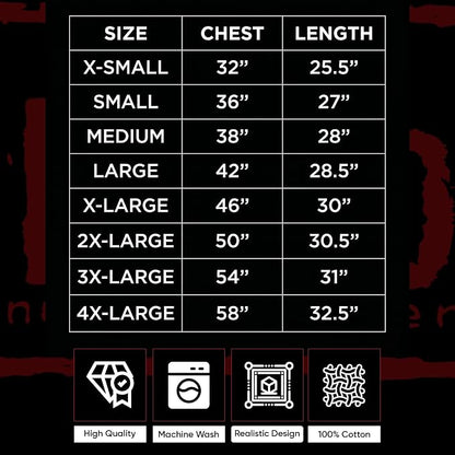 New World Order Replica Red Ink Black Halloween Cosplay Costume T-shirt