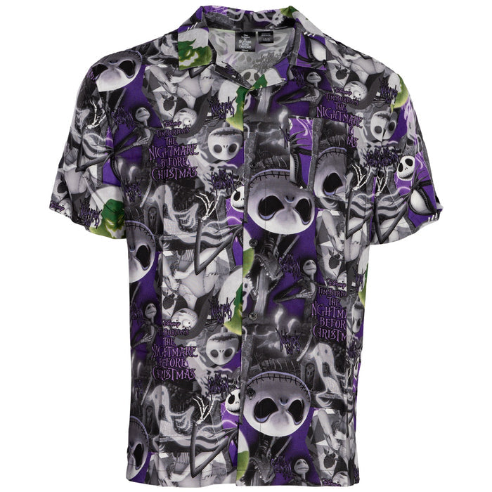 Nightmare Before Christmas Jack All Over Button Up Shirt - TVStoreOnline