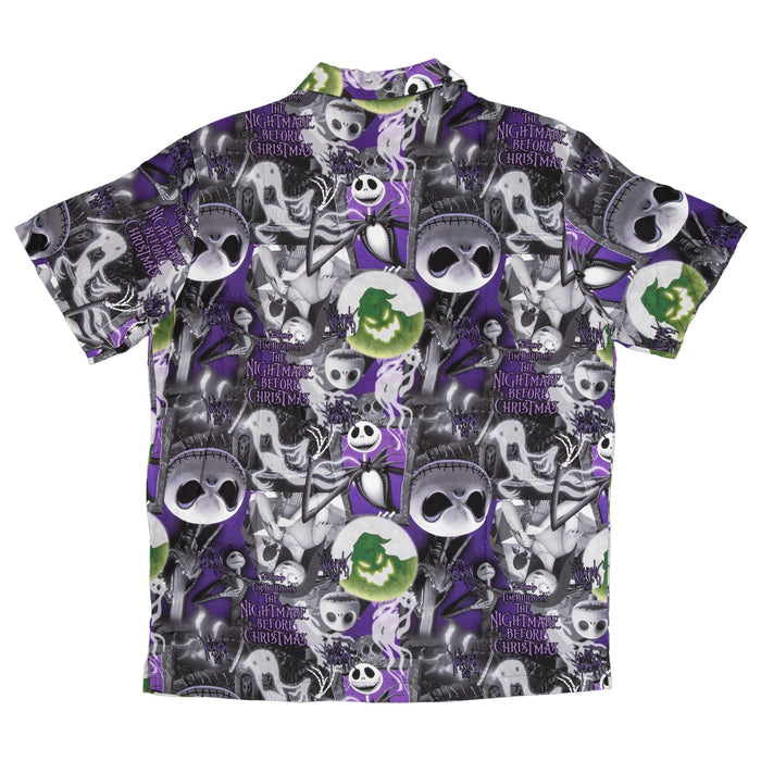Nightmare Before Christmas Jack All Over Button Up Shirt - TVStoreOnline